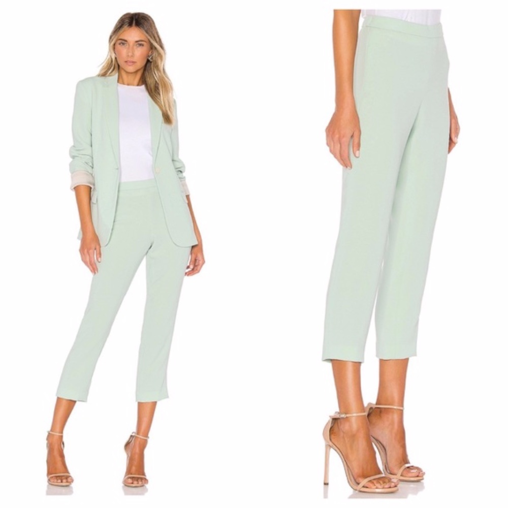Theory Basic Pull On Pant Cropped Opal Green - image 1